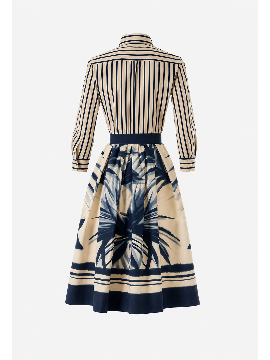 Sara Roka Nidina70/B Navy Palms & Stripes