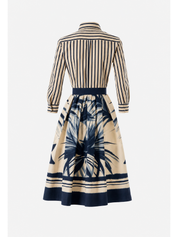 Sara Roka Nidina70/B Navy Palms & Stripes