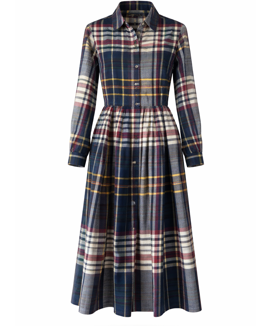 Sara Roka Nidina75 Check Shirt Dress