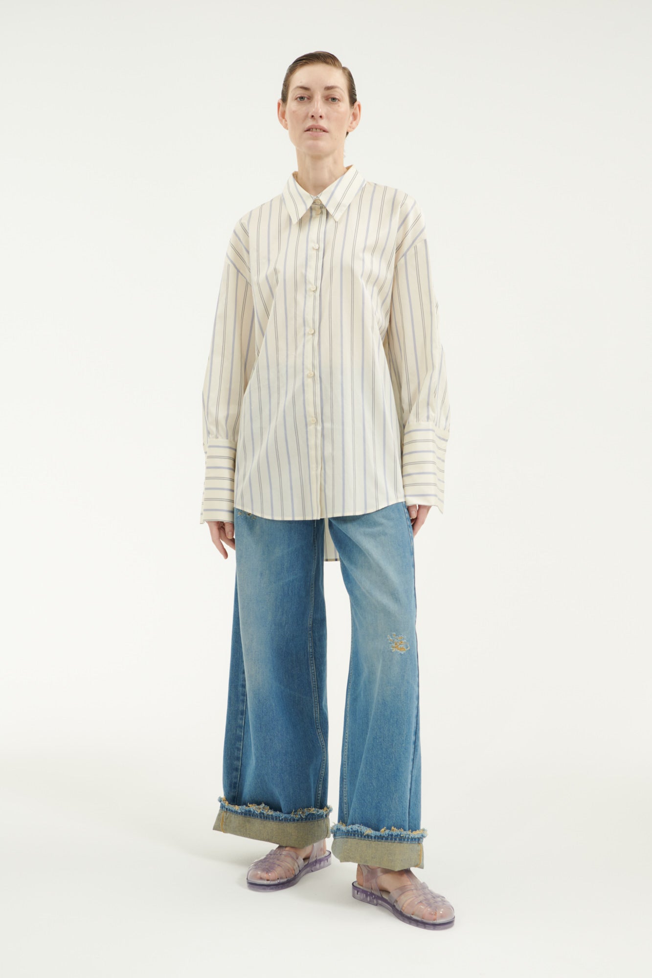 Drew Light Blue Blouse