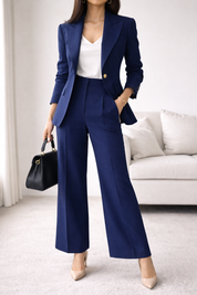 sMythe Linen Classic Duchess Blazer Navy