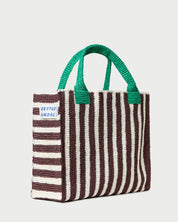 Sol Crochet Beach Tote Stripe