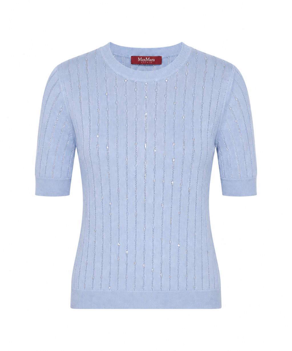 Studio Max Mara Pila Light Blue Sweater