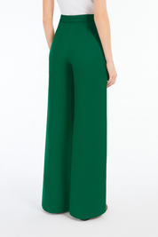 Studio Max Mara Vicario Linen Trousers Green