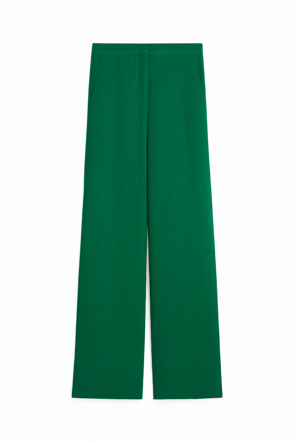 Studio Max Mara Vicario Linen Trousers Green