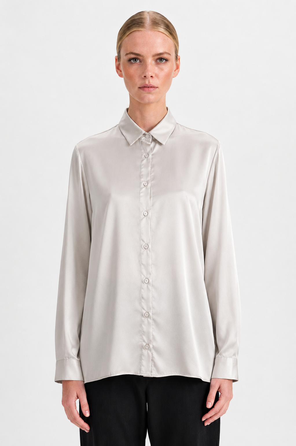 Transit Classic Silk Satin Shirt