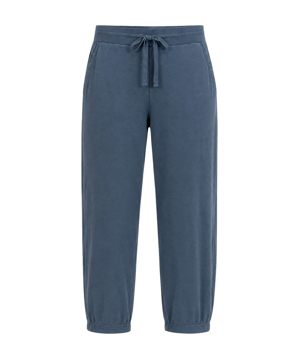 Transit Cotton knit comfort-fit Trousers Blue Slate