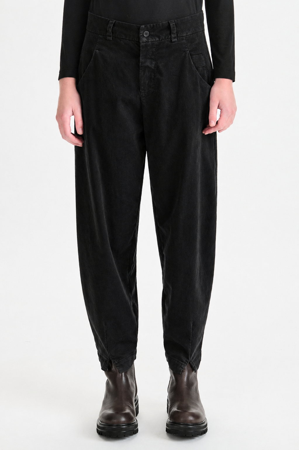Transit Lyocel Black Pant