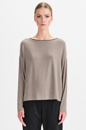 Transit Modal Cashmere Reversible Button Tee