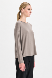 Transit Modal Cashmere Reversible Button Tee