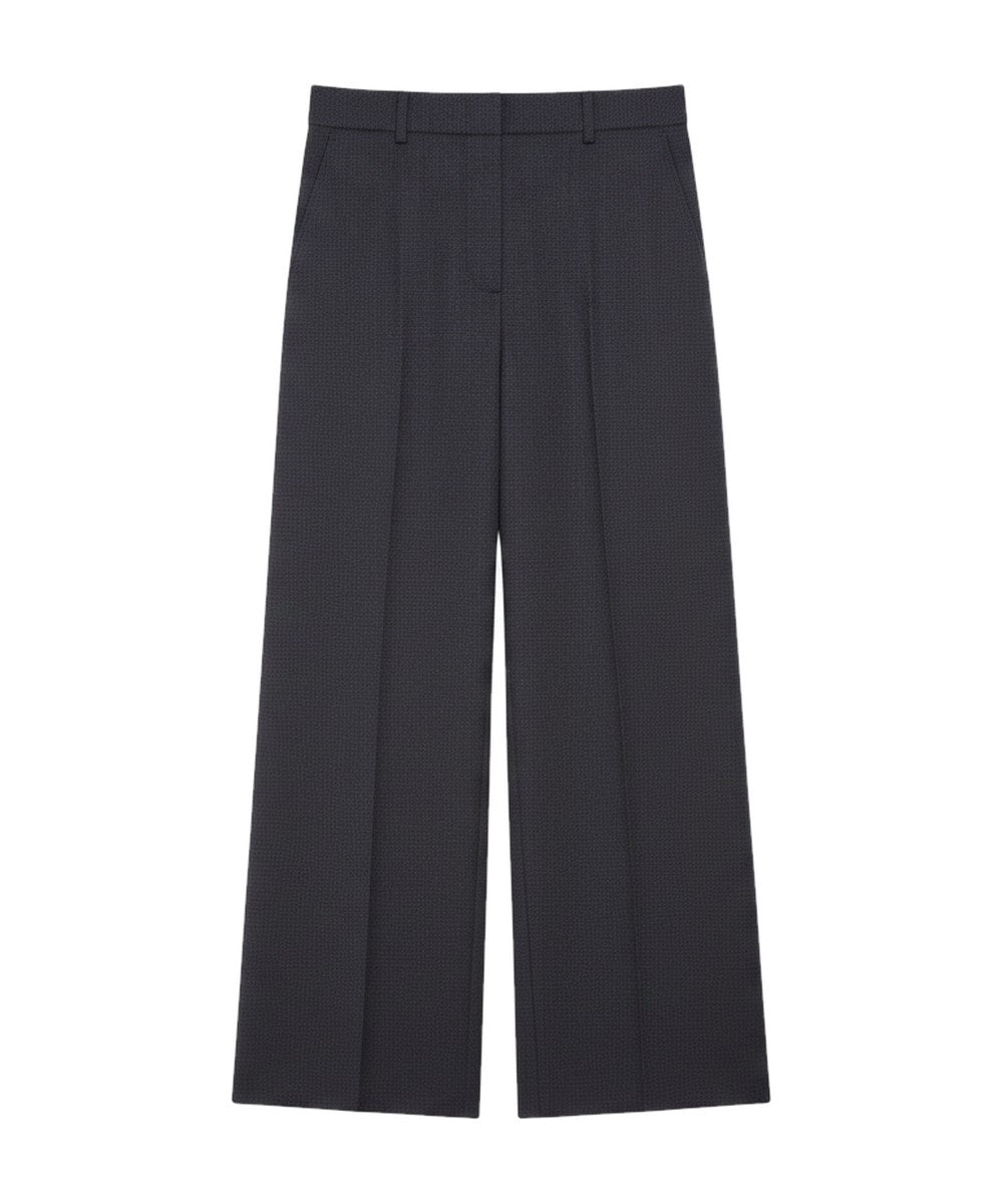 S Max Mara Visivo Wide Leg Pants Navy