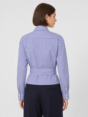 Weekend Max Mara Fresco Shirt Navy and White Stripe