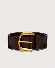 Weekend Max Mara Laccato dark brown belt