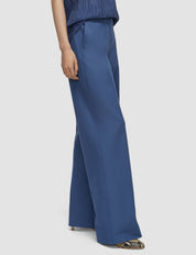 Yukio Gabardine Stretch Trousers Mineral Blue