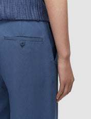 Yukio Gabardine Stretch Trousers Mineral Blue