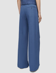Yukio Gabardine Stretch Trousers Mineral Blue