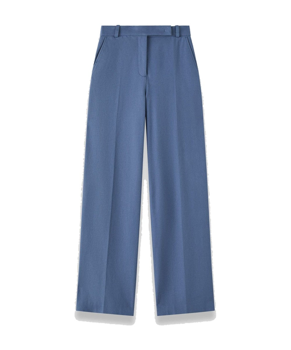 JOSEPH Yukio Gabardine Stretch Trousers Mineral Blue