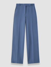 Yukio Gabardine Stretch Trousers Mineral Blue