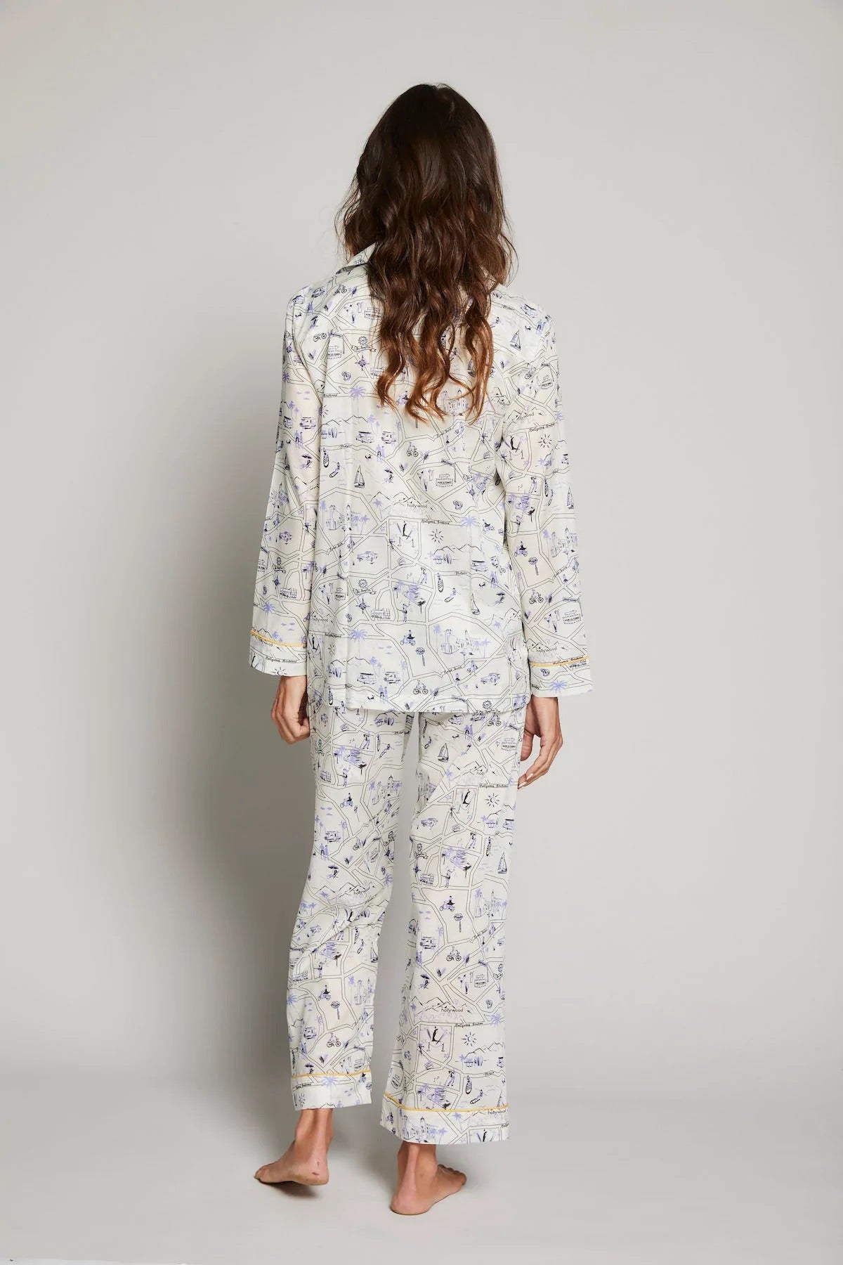 Los Angeles Pajama Set with Piping