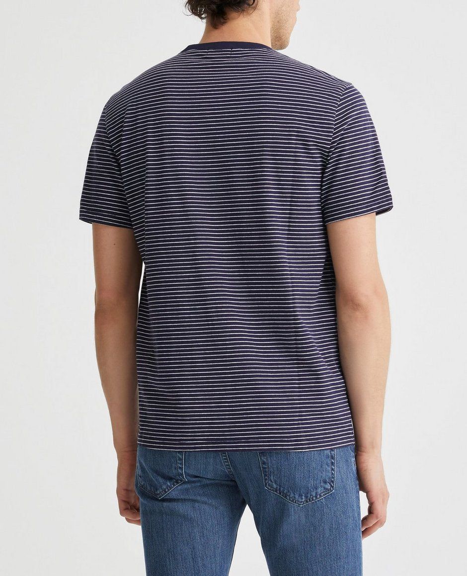 striped cotton t-shirt ag jeans