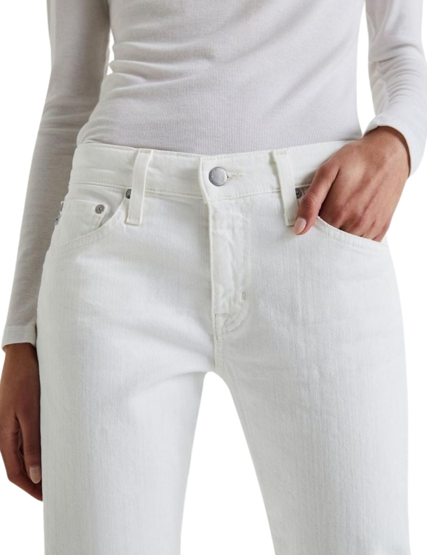 Ex Boyfriend Slim White AG Jeans