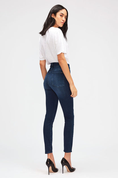 high rise skinny jeans by 7 for all mankind