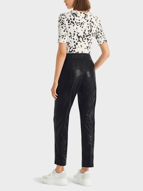 Casual Pants in Faux Nappa Leather