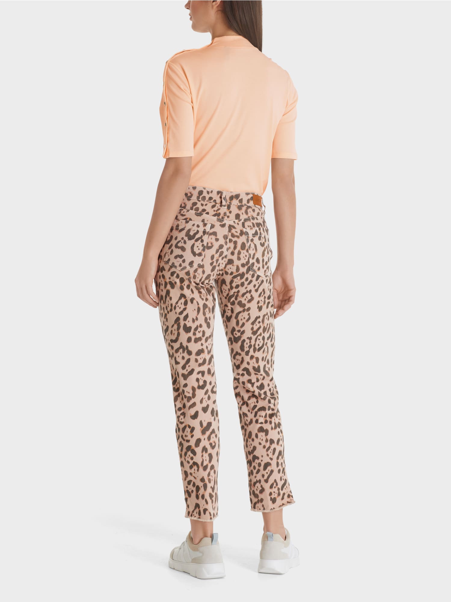 Slim leopard jeans