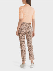 Slim leopard jeans