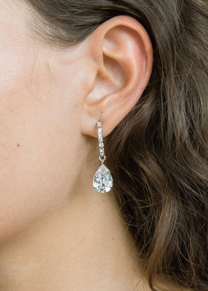 Sofia Crystal Hoop Earrings