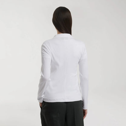 Cotton/Linen Blazer White
