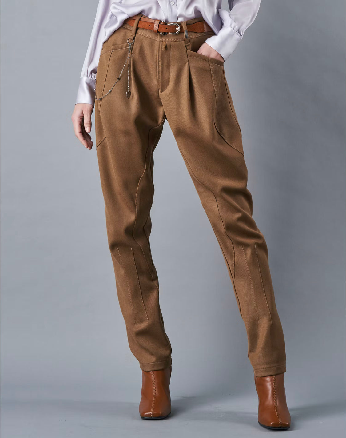 Men's Real Leather Breeches/Pants White Side Stripes Leather Jodhpur Style  Pants | eBay