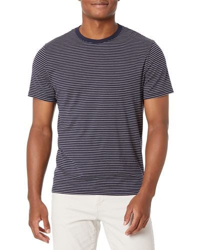 Bryce Crew Blue Stripe T-Shirt