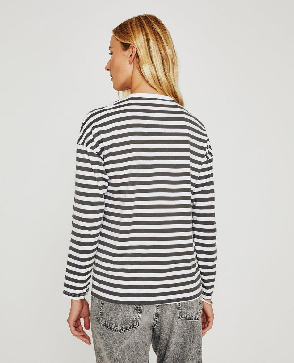 Fay L/S Crew Neck Stripe
