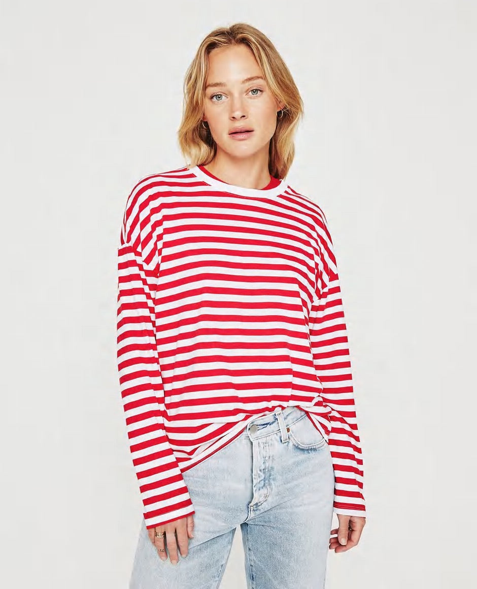 Fay L/S Crew Neck Stripe