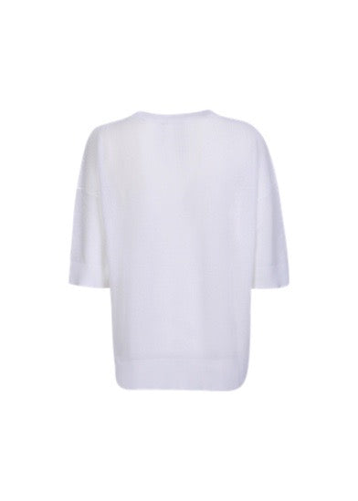 Organic cotton sweater white