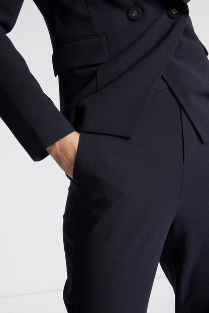 Tailored Trousers with a loose fit Navy