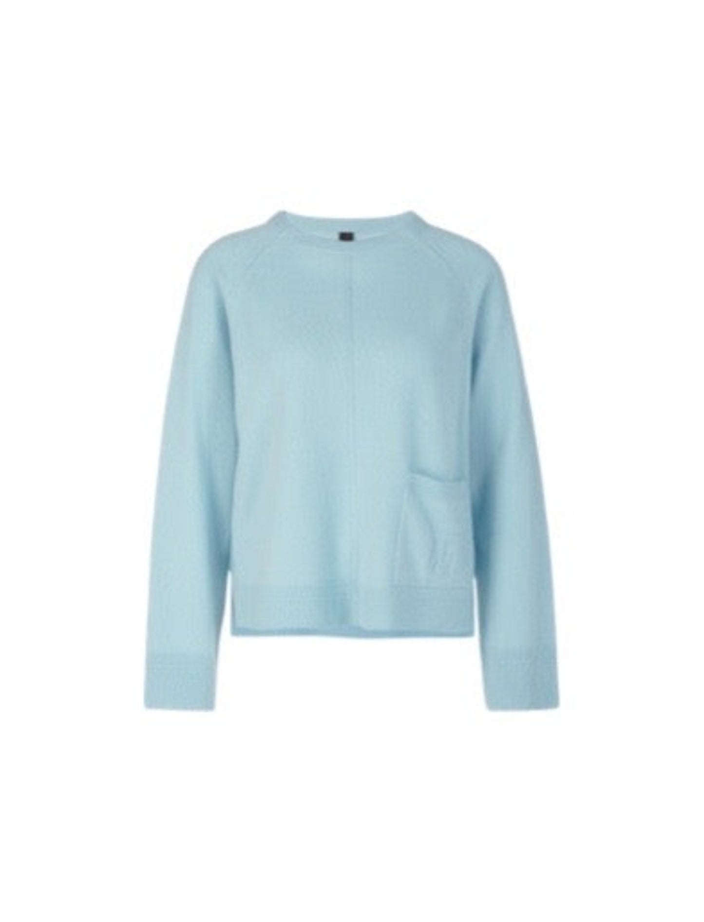Elegant Wool & Cashmere Blue Sweater