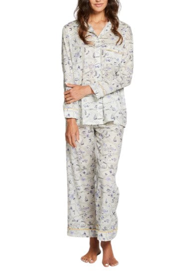 Los Angeles Pajama Set with Piping